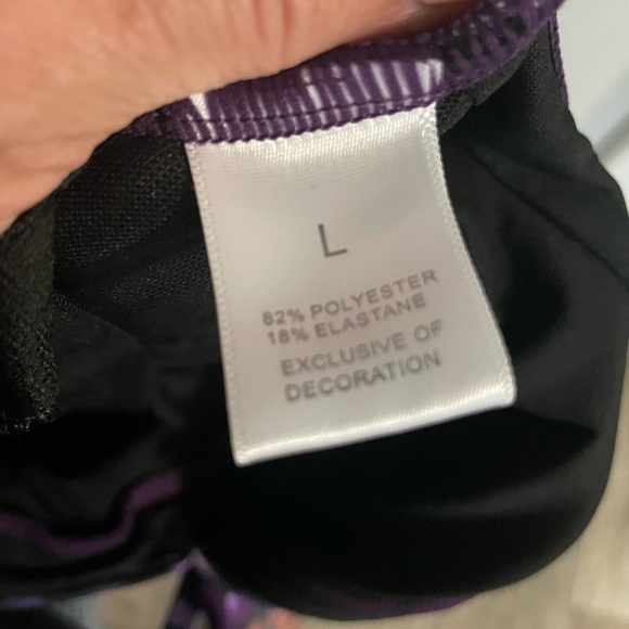 NIB Modlily Purple Strappy Bathing Suit size large - Picture 7 of 9